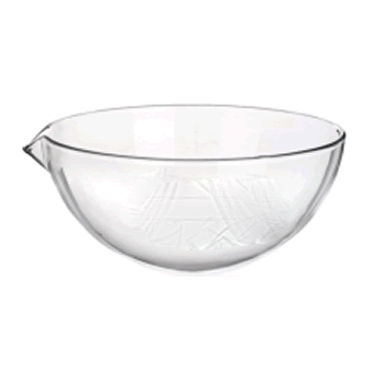 Evaporating Dish, Round Bottom, With Spout, Borosilicate Glass (SIMAX) 400ml 