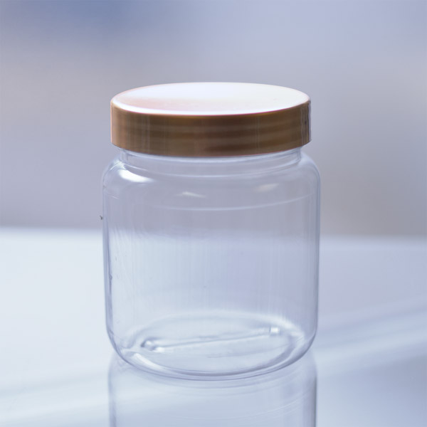 225ml PVC Jar with Gold Lid