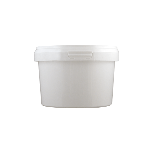 250ml White Bucket with Tamper Evident Lid