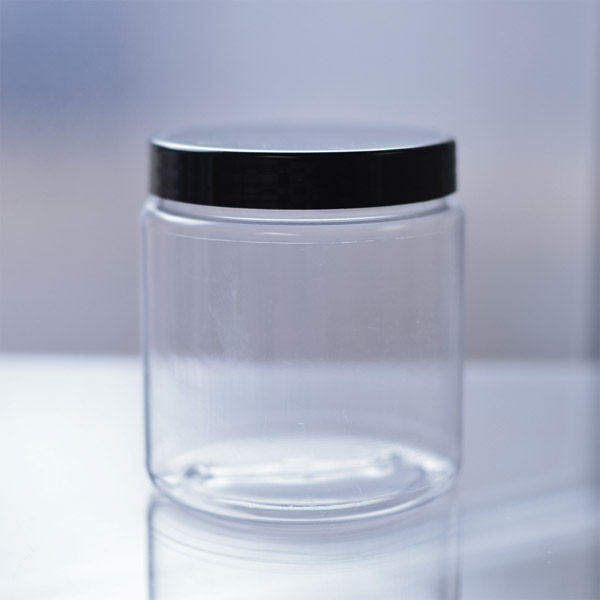 300ml PVC Jar with Black Lid