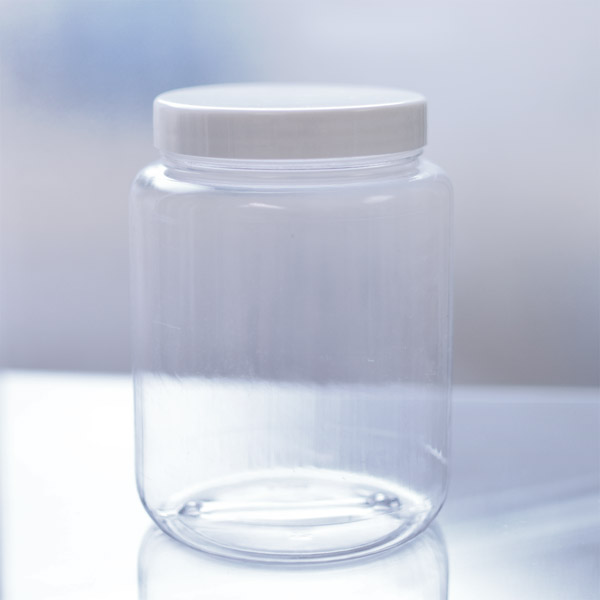 500ml PVC Jar with White Lid