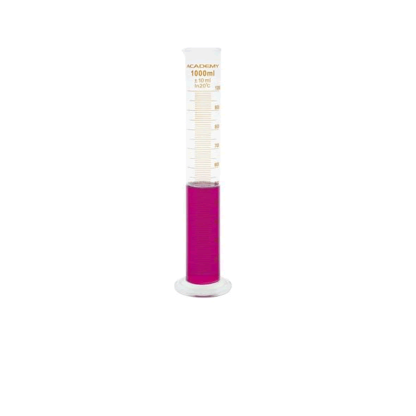 Academy Measuring Cylinder, With Spout, Class B, Borosilicate Glass, 100ml
