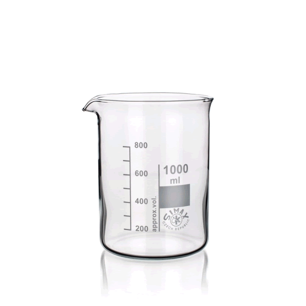 Graduated Low Form Beaker with Spout (SIMAX) 1000ml