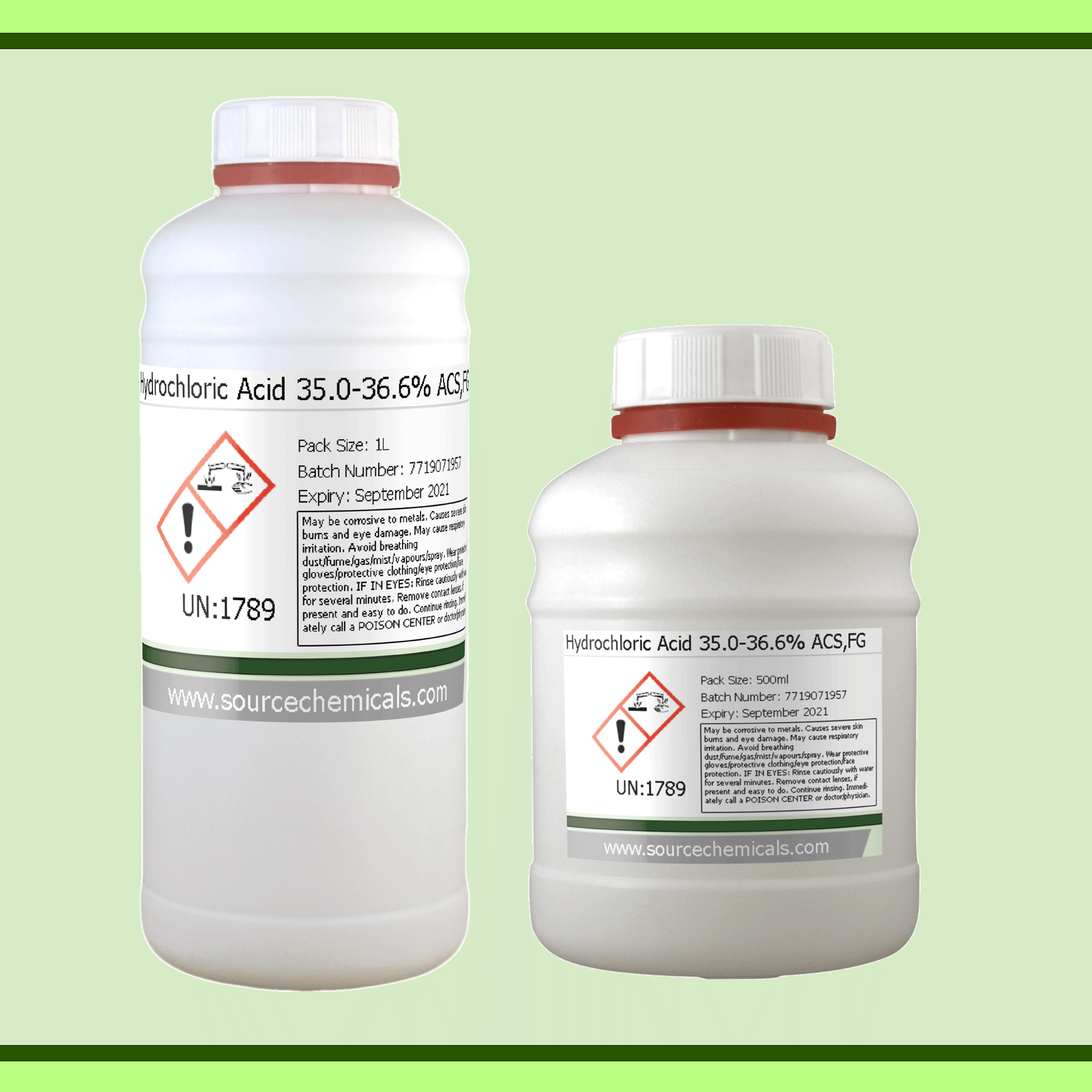 Hydrochloric Acid 35.0-36.6% ACS,FG