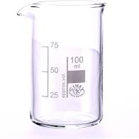 Tall Form Beaker, Graduated, With Spout, ISO 3819, DIN 12 331, CSN 70 4031, Borosilicate Glass (SIMAX) 150ml